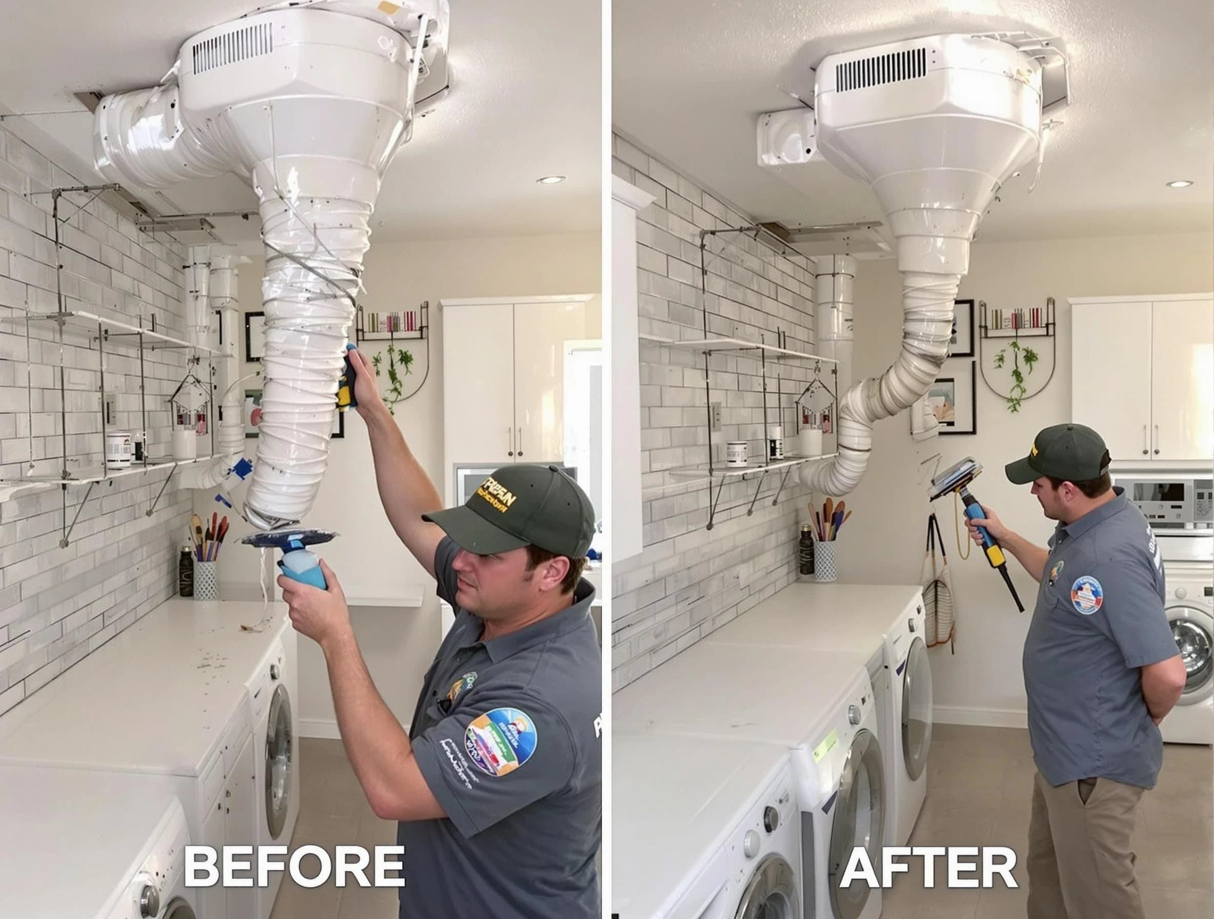 Professional dryer exhaust vent cleaning by Revere Dryer Vent Cleaning in Revere