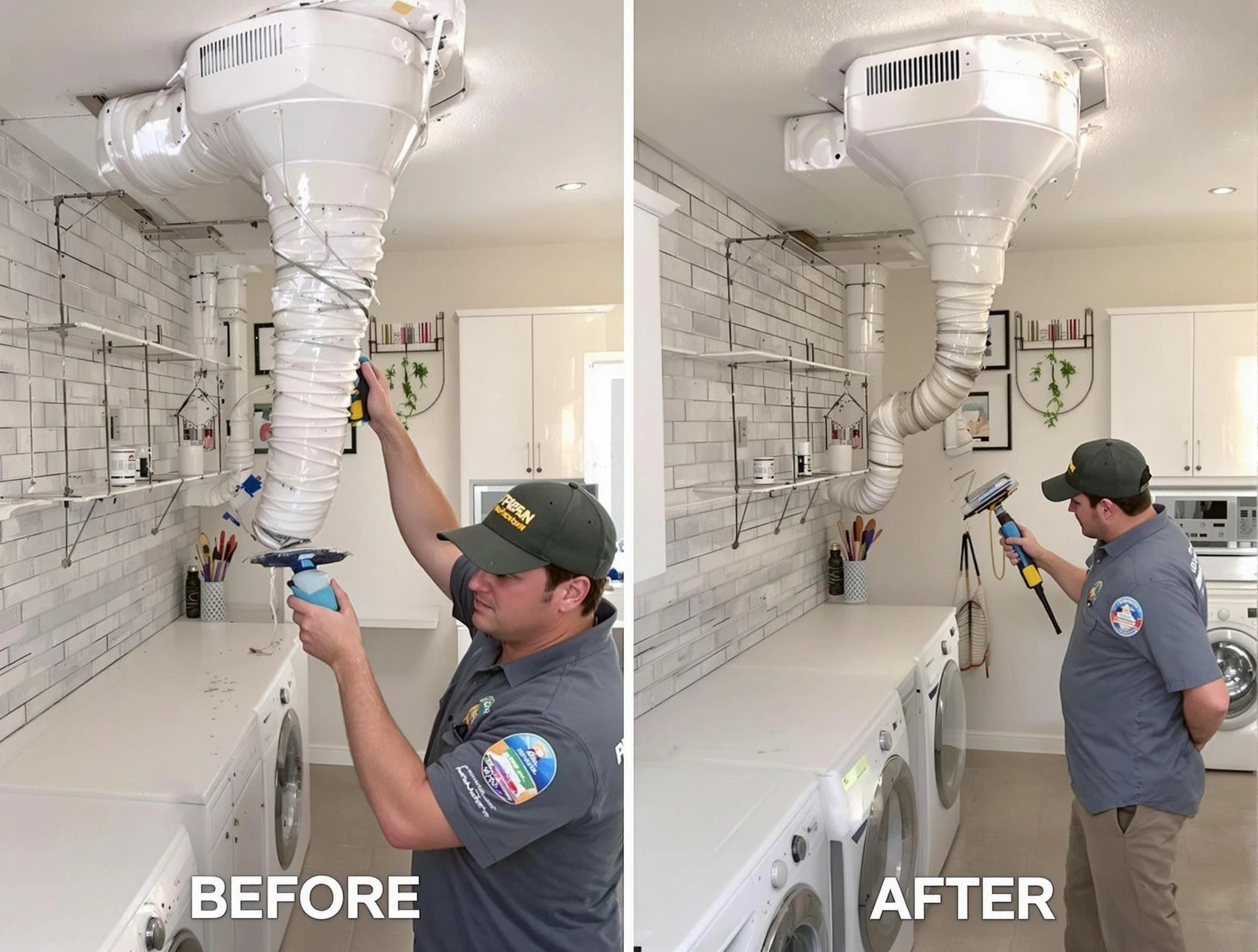Professional dryer exhaust vent cleaning by Revere Dryer Vent Cleaning in Revere